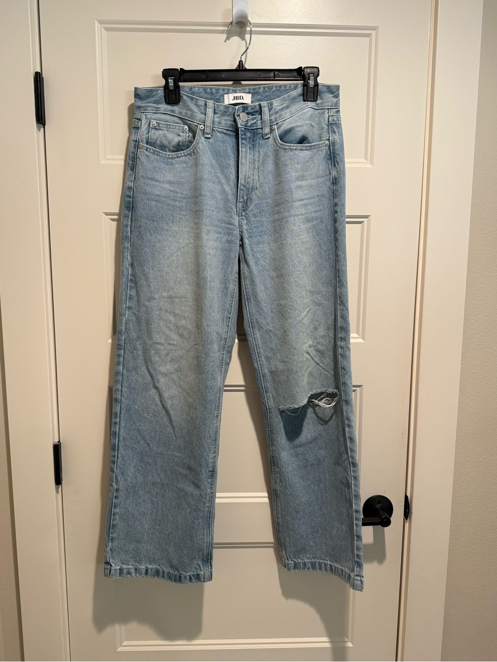 Just Black Light Blue Denim Jeans with Washed Detail
